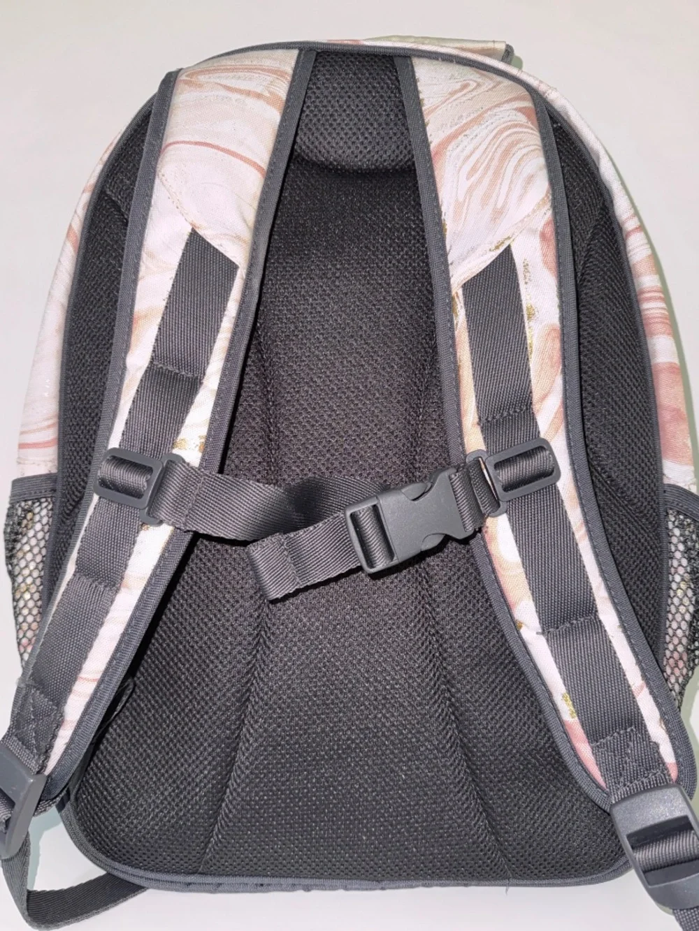 Pottery Barn Backpack Lunchbox Set Blush Gold Marble XL